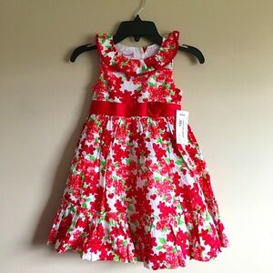 Nannette Girl Pink Floral print Sleeveless Summer Dress size 5.